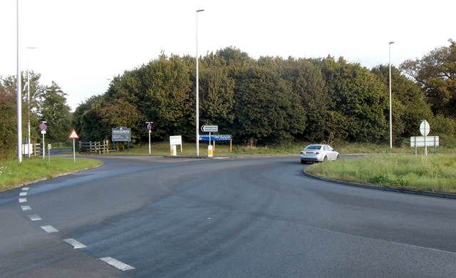 Sparkford (Hazelgrove) roundabout, looking eastbound