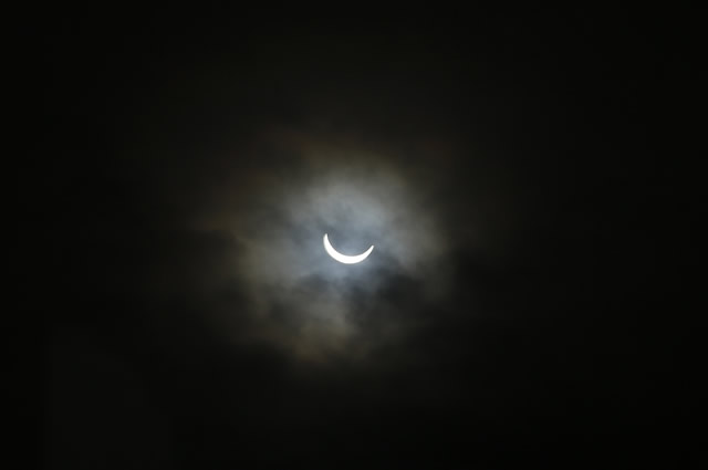 The 2015 solar eclipse viewed from Wincanton Market Place, by Graham Hiscock of Studio H Photography