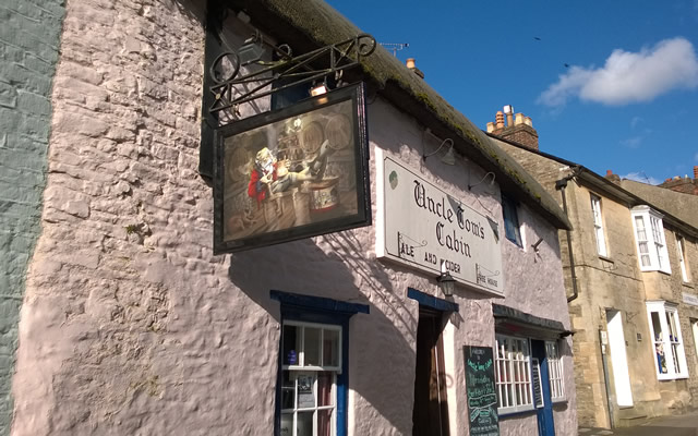 Uncle Tom's Cabin with its new Discworld inspired sign