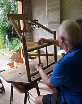 Carpenterising a triangular chair