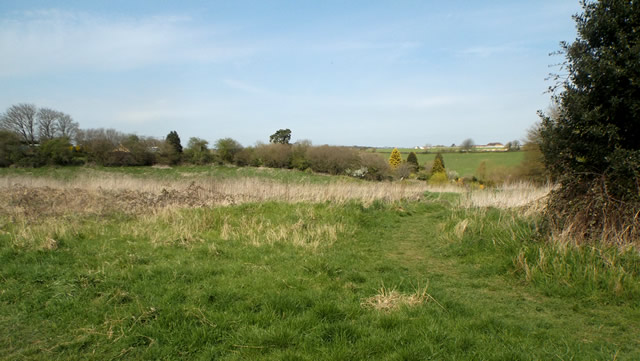 A view of Wincanton Racecourse from the Dancing Lane plot
