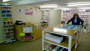 Wincanton Sew & Sew interior, facing in