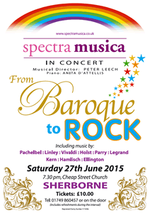 Spectra Musica's Baroque to Rock poster