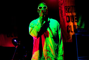 MC Clapper Priest performing at Bruton Dub Club