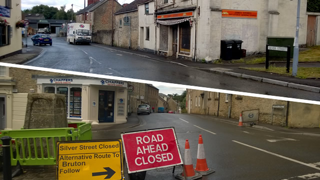 Silver Street, Wincanton, clearly still open