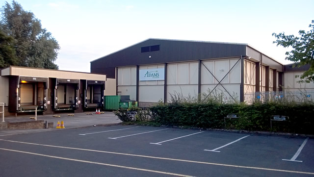 The former Adams Foods facility, west wing, including loading bays