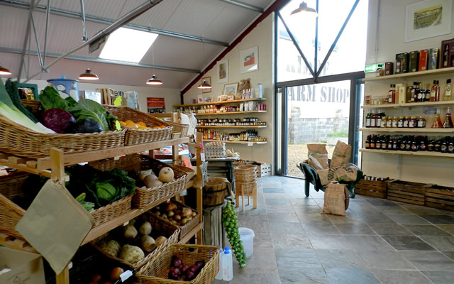Inside Kimbers' Farm Shop