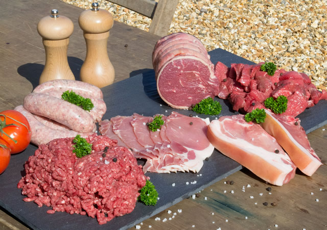 A selection of meat produced on the Kimber farm