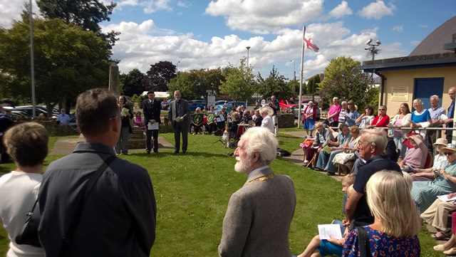 VJ Day memorial service in Wincanton