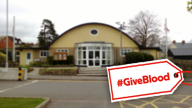 Give blood at Wincanton Memorial Hall