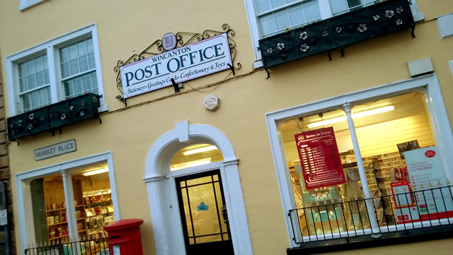 Wincanton Post Office. There was a car in the way, hence the arty angle