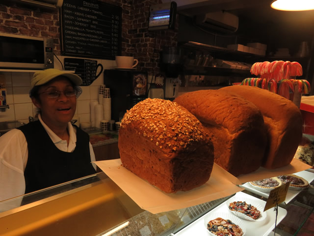 Bread and paninis at the Lemon Tree