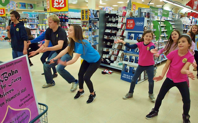 WADS flash mob in Morissons