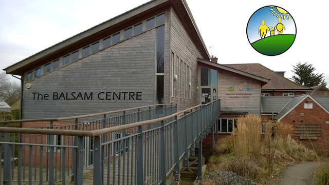 The Balsam Centre, with the Wincanton Health Centre blimp floating over