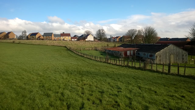 Atkins Hill, off West Hill, above the New Barns development