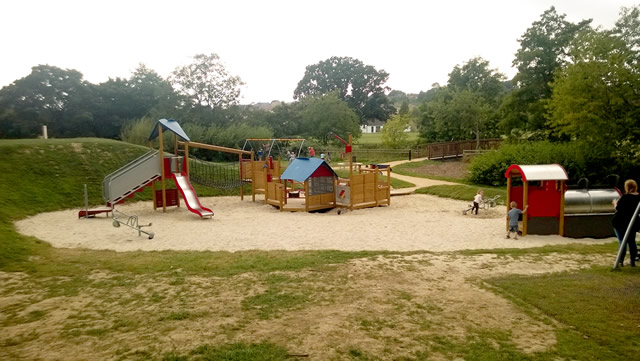 The new sand pit and play equipment at Wincanton's Cale Park