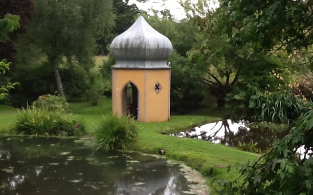 The folly in the garden at Pen Mill Farm