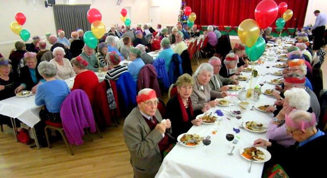 Wincanton Mayor's seniors' Christmas lunch 2015