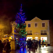 Late night Christmas shopping in Wincanton