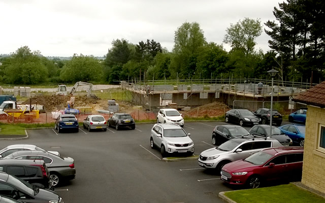 Longmead Veterinary Practice under construction in Wincanton