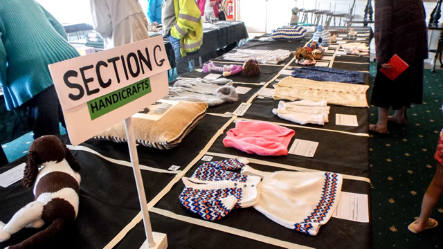 Handicrafts at Wincanton Flower Show