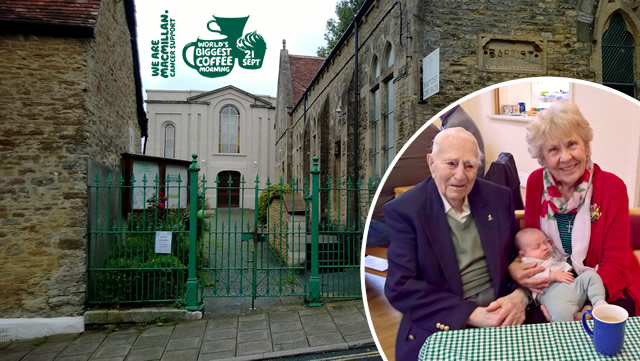 Wincanton Baptist Church coffee morning in support of Macmillan