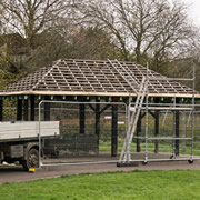 Renovation of the Cale Park shelter has finally begun