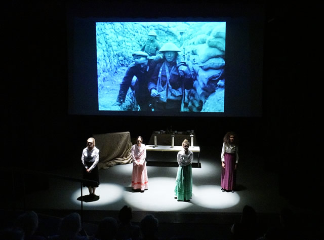 Readings during Wincanton Youth Theatre's production of A Long Way to Tipperary