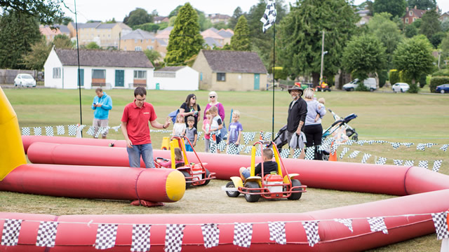 Go karting at Wincanton's 2018 Play Day