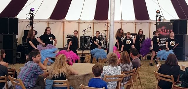 Wincanton Youth Theatre performing at Hauser and Wirth Summer Party 2018