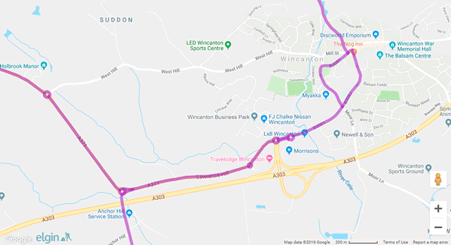 Wincanton gritting map