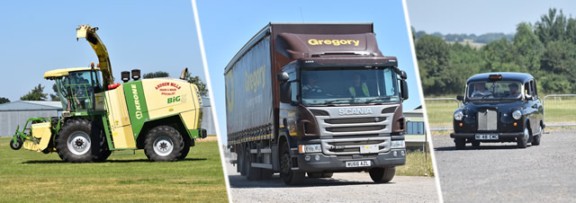 Competition vehicles at Mind in Somerset's family fun day