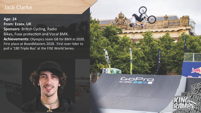 Bio of Jack Clarke, Olympic Team GB for BMX in 2020