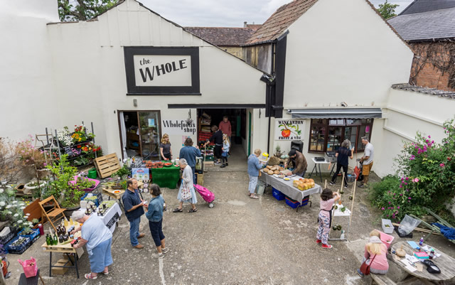 Coles Yard; the site of the Horsington Church School fundraising youth market