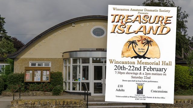Wincanton Amateur Dramatic Society presents Treasure Island at Wincanton Memorial Hall