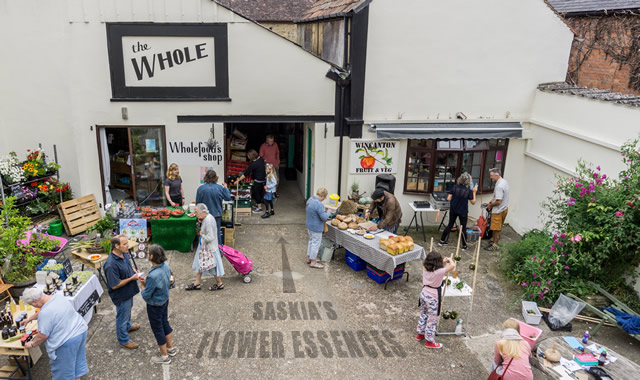 Saskia's Flower Essences is right at the back of Applegarth Emporium, past the fruit and veg shop