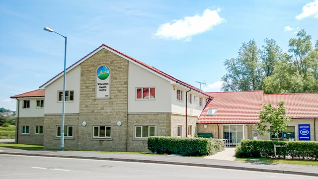 Wincanton Health Centre on a very lovely day