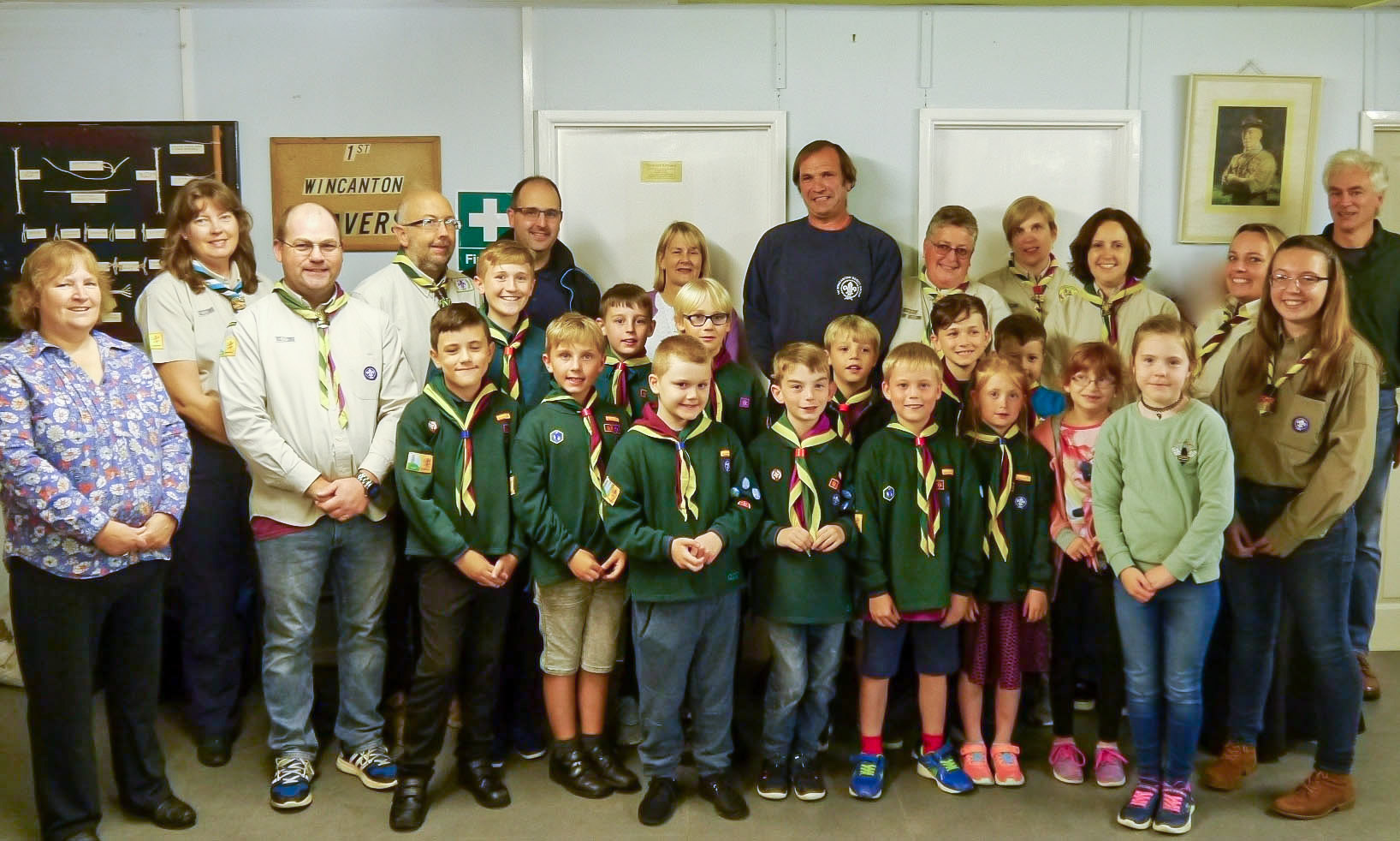 1st Wincanton Scout Group at the last event in 2019 before COVID struck