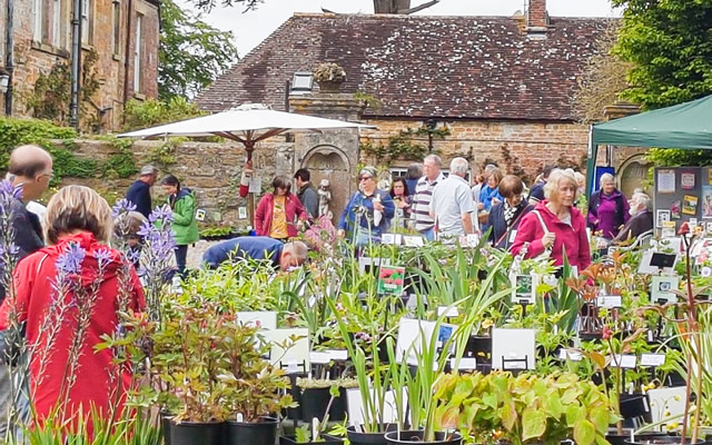 The Specialist Plant Fair at Yarlington House courtyard