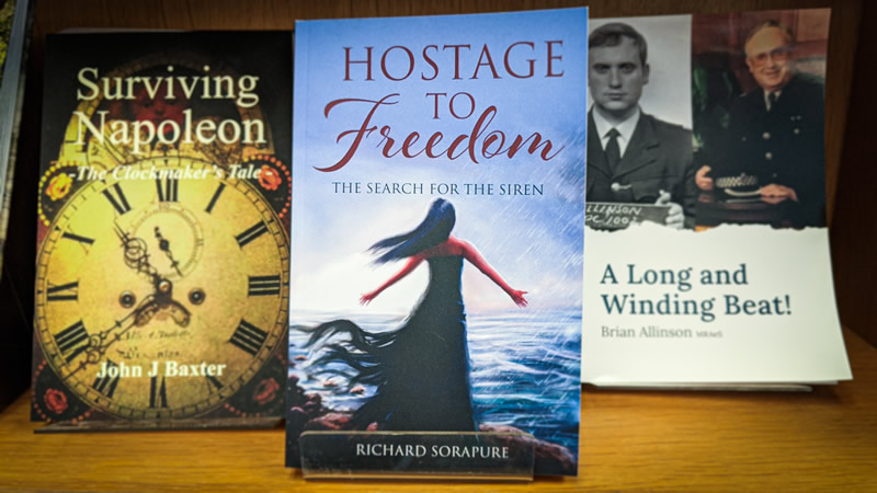 Hostage to Freedom: The Search for the Siren, by Richard Sorapure, available from Papertrees on Wincanton's High Street