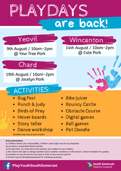 Wincanton Playday 2021 poster