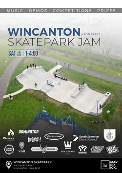 Wincanton Skatepark Jam 2021 poster