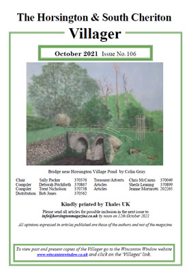 The cover of the Villager magazine, for Horsington and South Cheriton