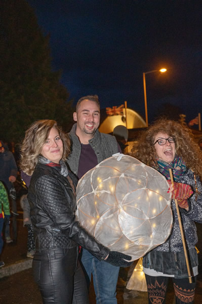 Photo by Jim Johnson: Wincanton's 2021 Christmas lantern parade