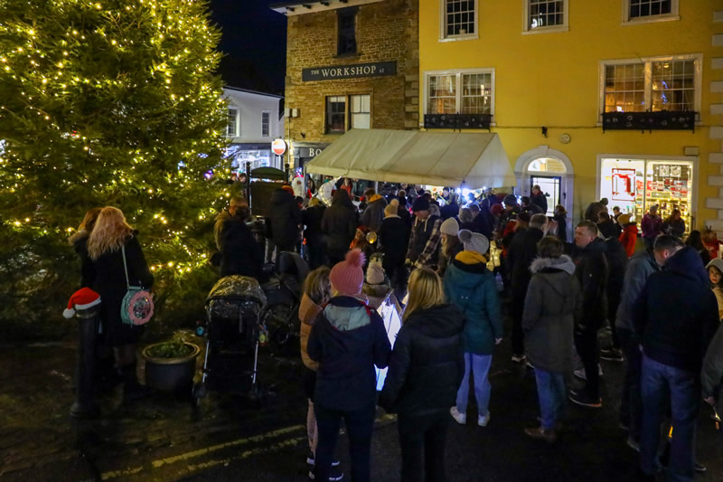 Photo by Jim Johnson: Wincanton's 2021 Christmas lantern parade