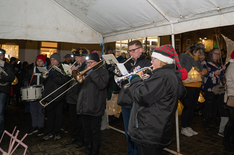 Photo by Jim Johnson: Wincanton's 2021 Christmas lantern parade