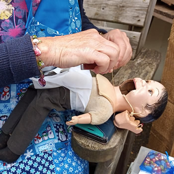 Figure of speech: ventriloquist’s dummy finds his voice at the Repair Cafe