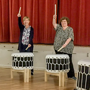 Have a go at Taiko ('big drum') at a FREE taster in Wincanton
